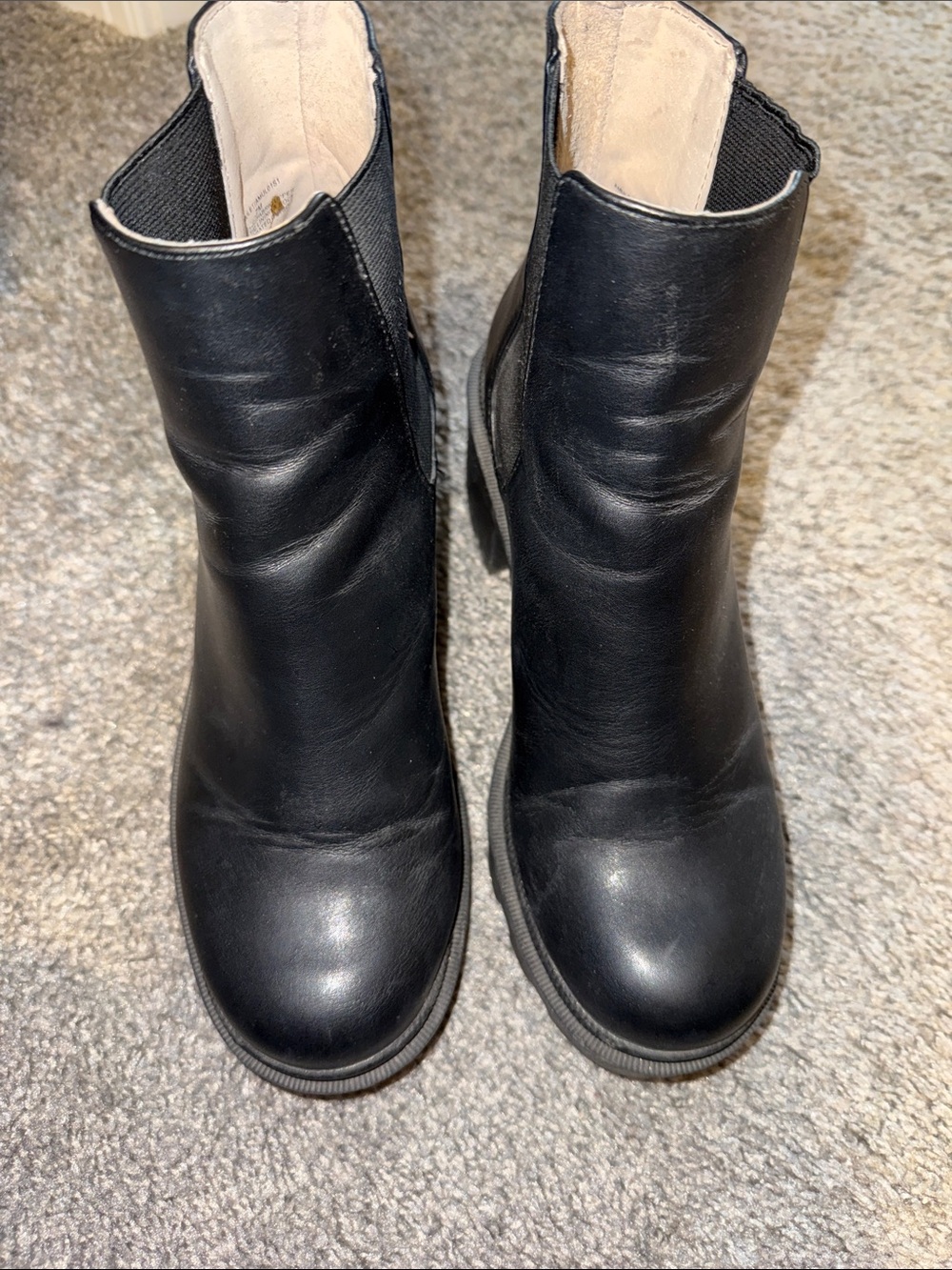 Chunky Steve Madden Platform Chelsea Boot - Black - Picture 5 of 5